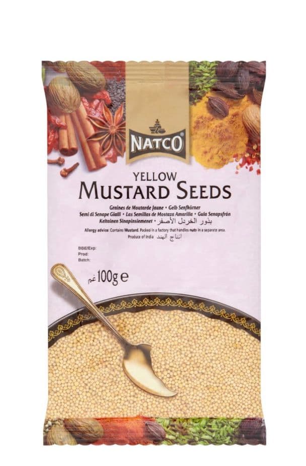 Shop Natco Mustard Seeds Yellow 100g at Grocerwala