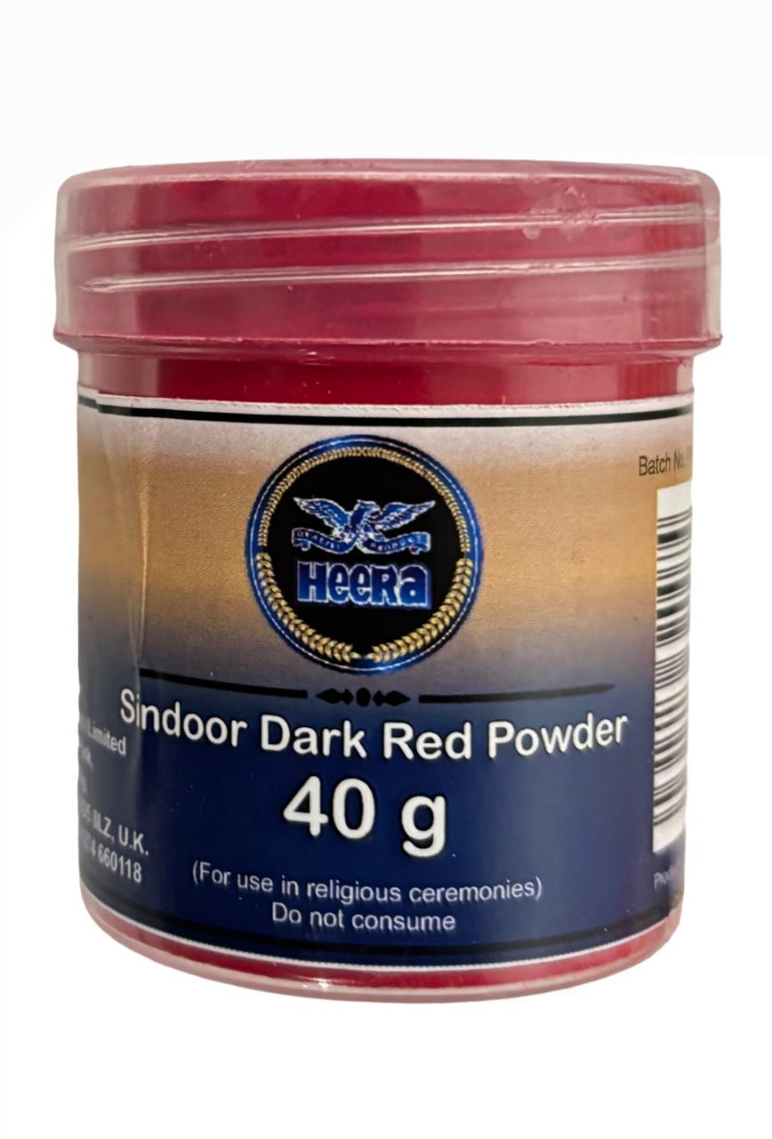 Heera Sindoor Dark Red 40G (2 for £1.80)