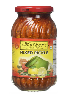 "Mother's Premium Mixed Pickle 500g jar"