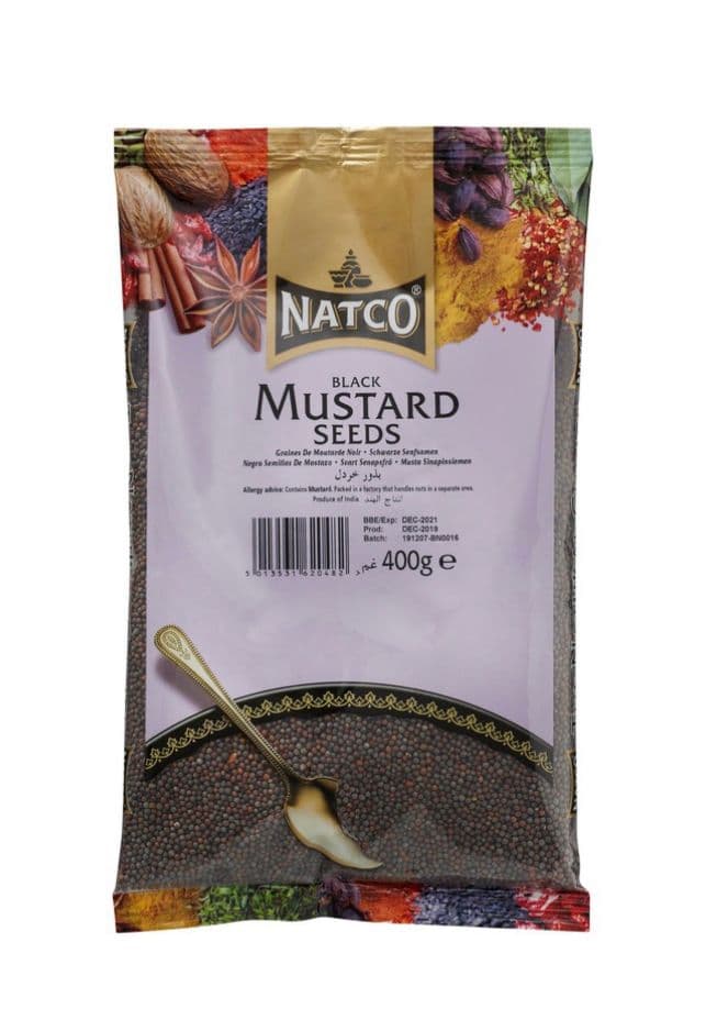 Shop Natco Mustard Seed Black 400g at Grocerywala