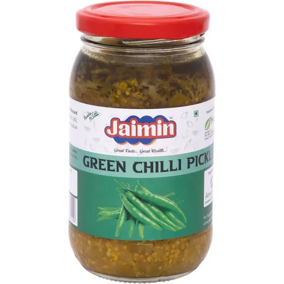 Jaimin Pickle Green Chilli 400g