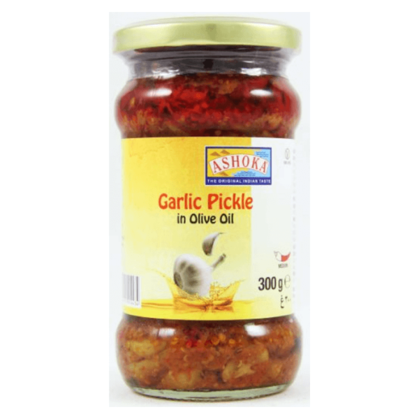 Shop Ashoka Pickle Garlic (Olive Oil) 300G at My Indian Grocer