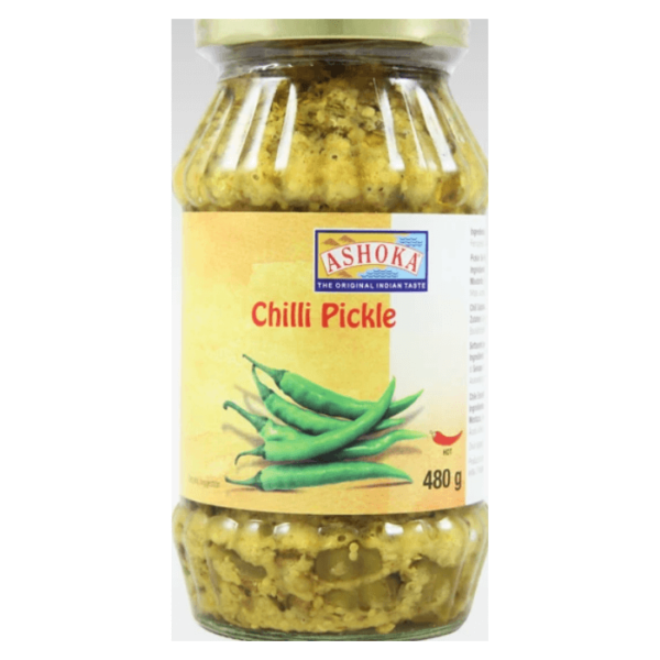 Shop Ashoka Pickle Green Chilli 480G at My Indian Grocer