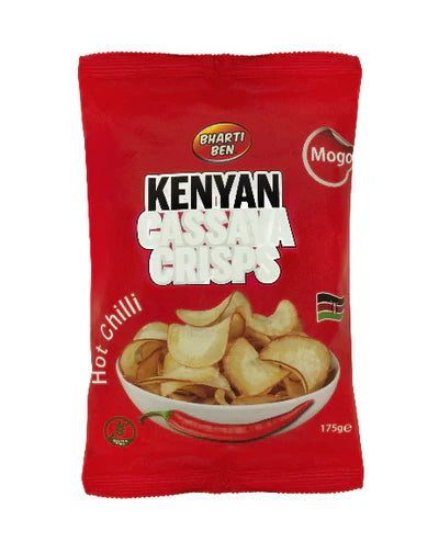 Bhartiben Cassava Crisps chilli 175g