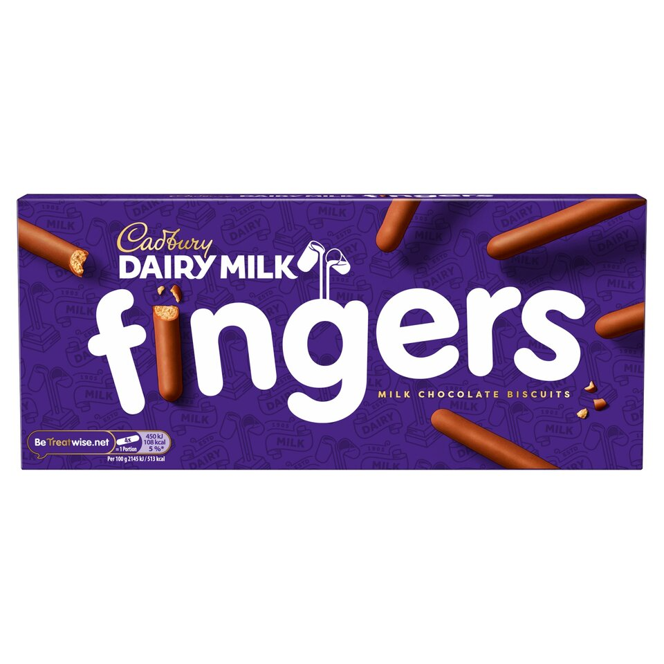 Cadbury Fingers Milk Chocolate Biscuits 114G