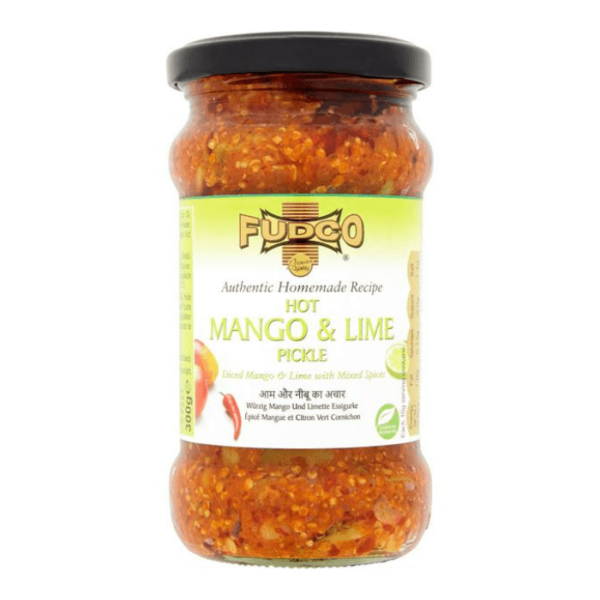 Shop Fudco Pickle Mango & Lime Hot 300G at My Indian Grocer