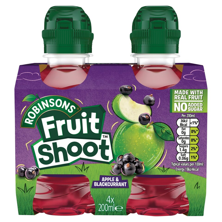 Fruit Shoot Apple & Blackcurrant Kids Juice Drink 4x200ml