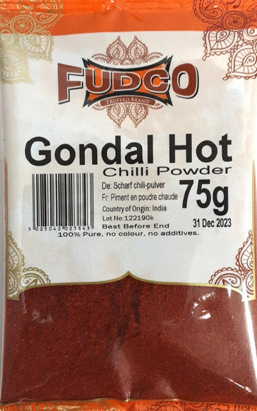 Shop Fudco Chilli Powder Gondal Hot - 75g at Grocerywala