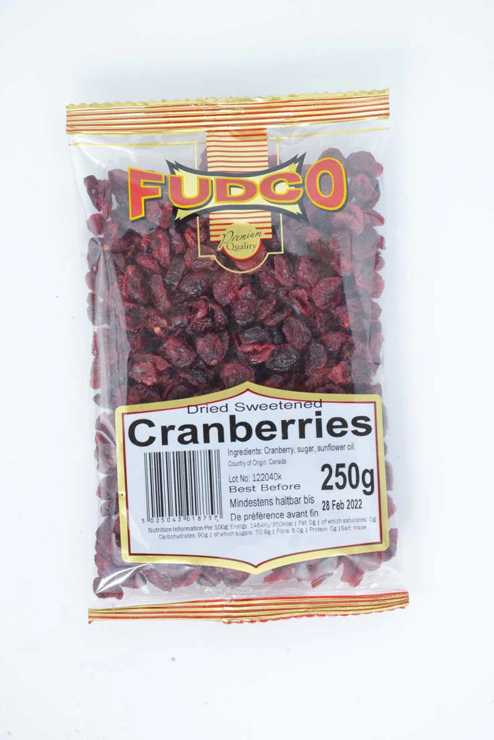 Shop Fudco Cranberries Dried 250G at Grocerywala