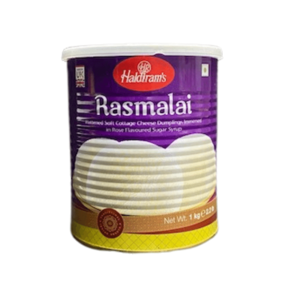 Shop Haldiram’s Rasmalai 1Kg (Tin) at My Indian Grocer