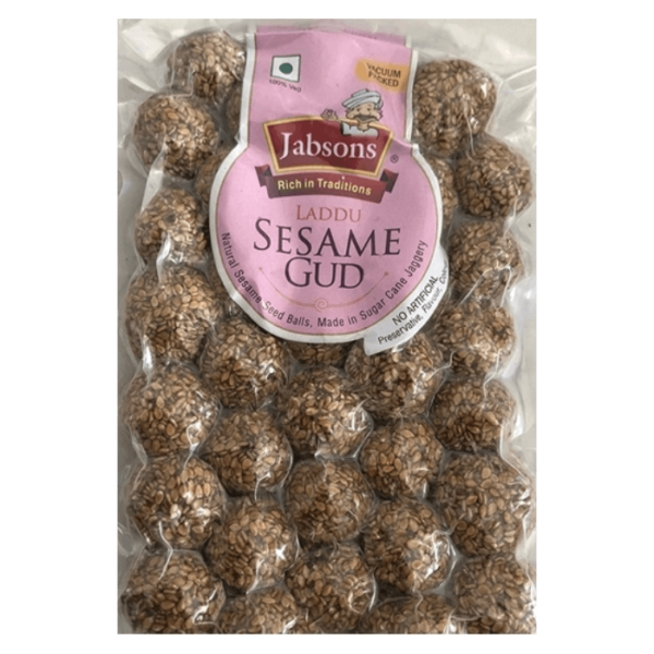 Shop Jabsons Chikki Sesame Laddu Gur 210G at My Indian Grocer