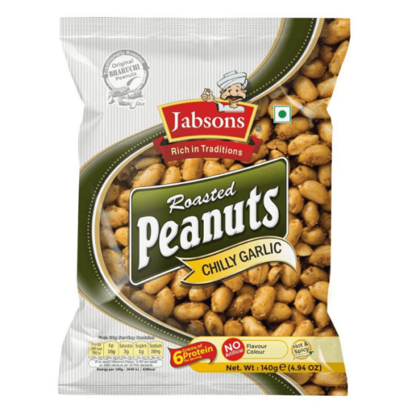 Shop Jabsons Peanuts Chilli Garlic 140G at My Indian Grocer