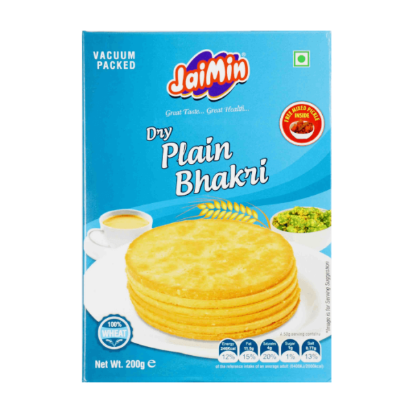 Shop Jaimin Bhakri Plain 200G at My Indian Grocer