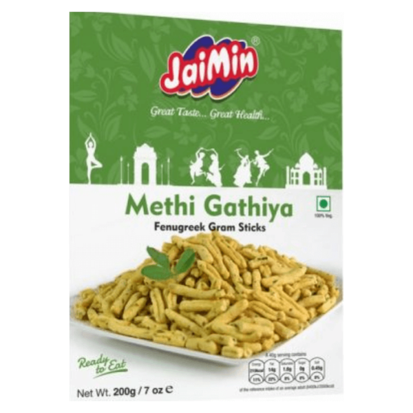 Shop Jaimin Methi Gathiya 200G at My Indian Grocer