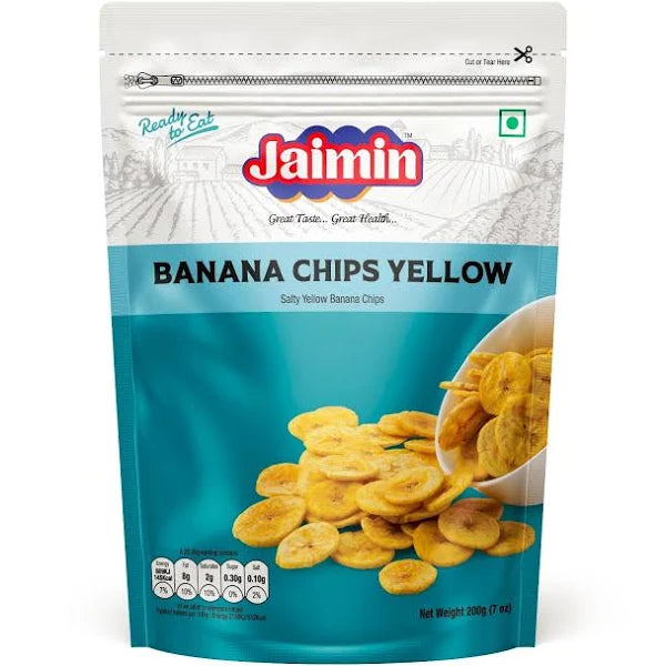 Shop Jaimin Banana Chips Yellow 200G at Grocerywala