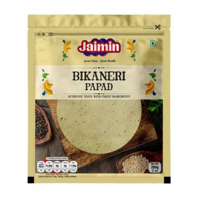 Shop Jaimin Bikaneri Papad 200g at Grocerywala