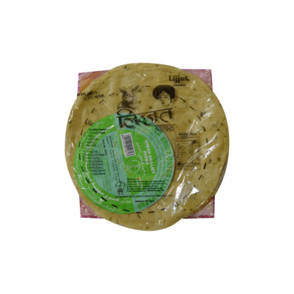 Shop Lijjat Green Chilli Papads 200G at My Indian Grocer