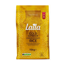 Shop Laila Gold Superior Longer Basmati Rice 10kg at Grocerywala