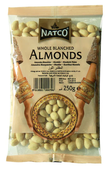 Natco Almonds Blanched Whole 250g