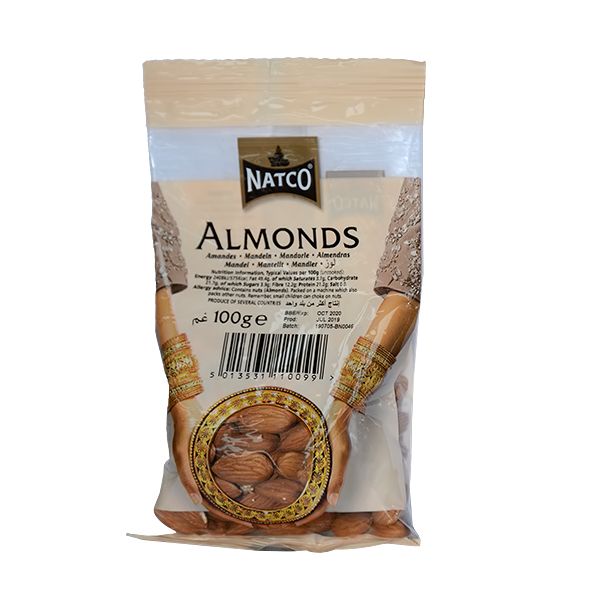 Shop Natco Almonds 100g at Grocerywala