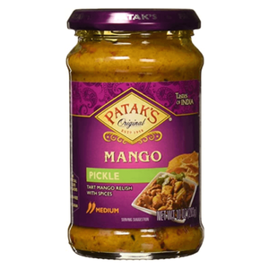 Shop Pataks Medium Mango Pickle 283G at My Indian Grocer