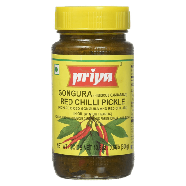 Shop Priya Gongura Red Chilly Pickle 300G at My Indian Grocer