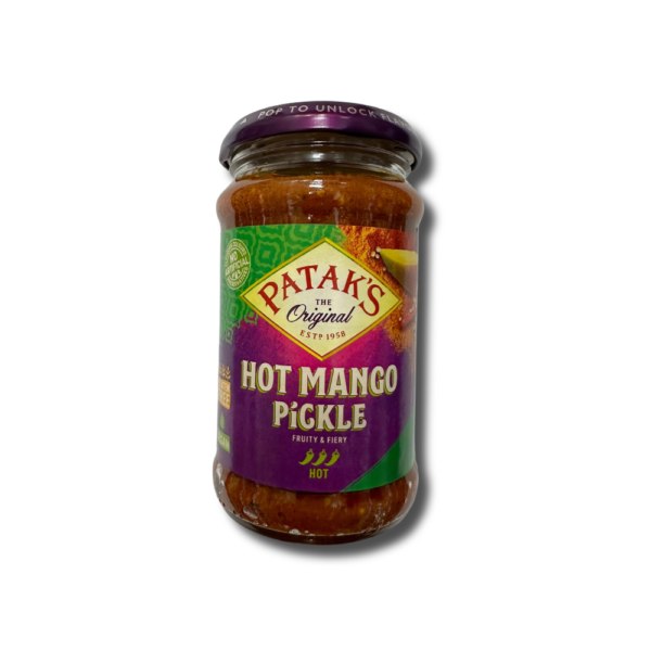 Shop Pataks Hot Mango Pickle 283G at My Indian Grocer