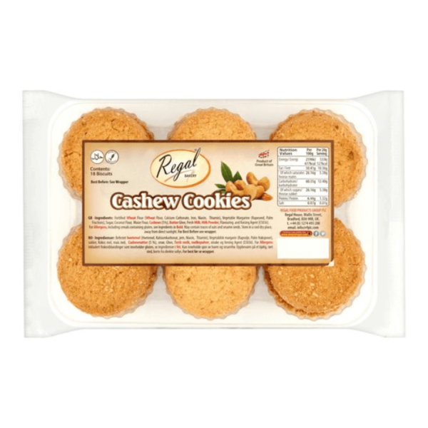 Shop Regal Cashew Cookies 18X at My Indian Grocer