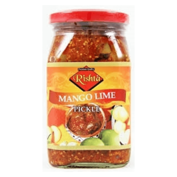 Shop Rishta Pickle Mango/Lime Pickle - 400g at Grocerywala