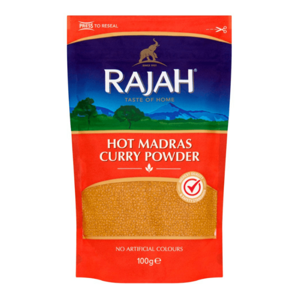 Shop Rajah Madras Curry Powder Hot 100G at Grocerywala