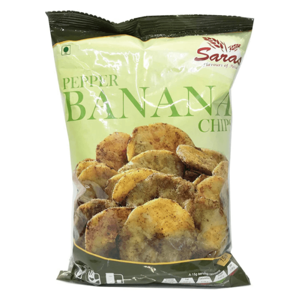 Shop Saras Pepper Banana Chips 150G at My Indian Grocer