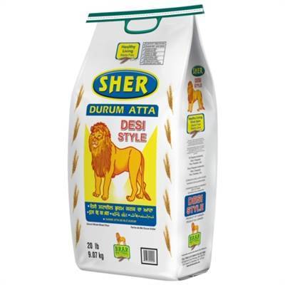 Shop Sher Desi Style Atta 4.5Kg at Grocerywala