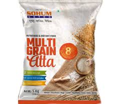 Shop Sohum Multigrain Atta 5Kg at Grocerywala