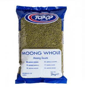 Shop Topop Whole Green Moong Beans - 2kg at Grocerywala