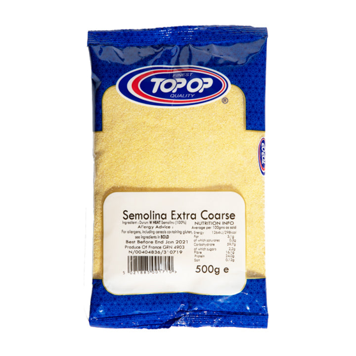 Shop Topop Semolina Extra Coarse 500g at Grocerywala